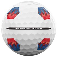Callaway 2026 Chrome Tour TruTrack Golf Ball, White/Multi