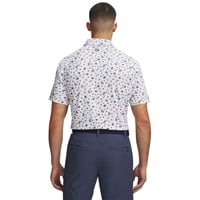 Under Armour Men's ArmourDry Printed Golf Polo, White