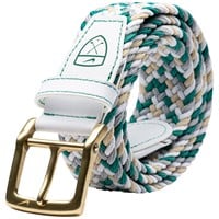 NIKE Tour Stretch Woven Crest Golf Belt, Green