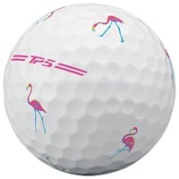 TaylorMade 2026 TP5 Flamingo Hot Shot Golf Balls, White/Multi