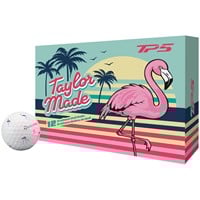 TaylorMade 2026 TP5 Flamingo Hot Shot Golf Balls, White/Multi