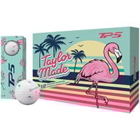 TaylorMade 2026 TP5 Flamingo Hot Shot Golf Balls, White/Multi