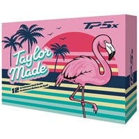TaylorMade 2026 TP5x Flamingo Hot Shot Golf Balls, White/Multi