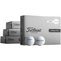Titleist Pro V1x Left Dash Enhanced Alignment Loyalty 3 Dozen + 1 Free Dozen Golf Balls, White