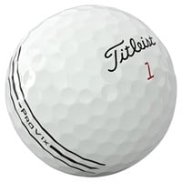 Titleist Pro V1x Left Dash EA Loyalty 3 Dozen + 1 Free Dozen Personalized White Golf Balls, White