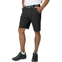 TGW Men's Flat Front Stretch Waist Performance 11in Golf Shorts, Black
