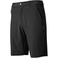TGW Men's Flat Front Stretch Waist Performance 11in Golf Shorts, Black