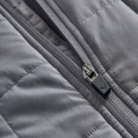 Callaway Men's Mixed Media Quilted Full Zip Golf Jacket, Grey