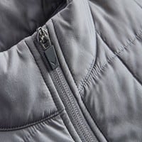 Callaway Men's Mixed Media Quilted Full Zip Golf Jacket, Grey