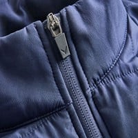 Callaway Men's Mixed Media Quilted Full Zip Golf Jacket, Navy