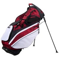 OGIO 2026 Silencer Hybrid Golf Stand Bag, White/Black/Red