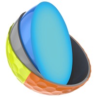 Srixon Q-Star Tour 6 Divide Golf Balls, Orange