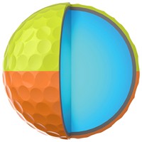 Srixon Q-Star Tour 6 Divide Golf Balls, Orange