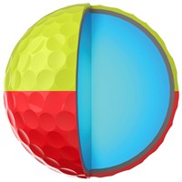 Srixon Q-Star Tour 6 Divide Golf Balls, Red