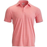 The Weather Company Mens Solid Performance Golf Polo, Coral