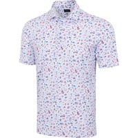 Greg Norman Men's ML75 American Dream Golf Polo, White