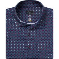 Greg Norman Mens ML75 Star Stripe Golf Polo, Navy