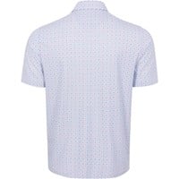 Greg Norman Mens ML75 Star Stripe Golf Polo, White