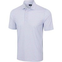 Greg Norman Mens ML75 Star Stripe Golf Polo, White