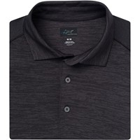 Greg Norman Mens Island Circuit Golf Polo, Black