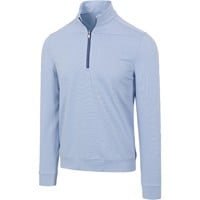Greg Norman Mens Legend 1/4 Zip Golf Pullover, Blue