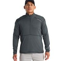 Municipal Mens Sportcross 1/4 Zip Golf Pullover, Black