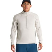 Municipal Mens Sportcross 1/4 Zip Golf Pullover, Silver