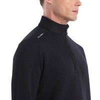 Callaway Mens Chev Texture 1/4 Zip Golf Pullover, Black