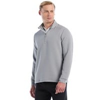 Callaway Mens Chev Texture 1/4 Zip Golf Pullover, Light Grey