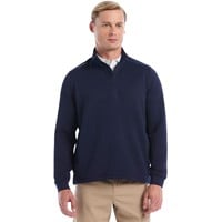 Callaway Mens Chev Texture 1/4 Zip Golf Pullover, Dark Blue