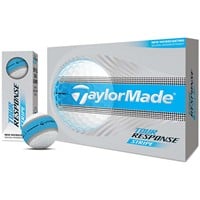 TaylorMade 2026 Tour Response Stripe Golf Ball, White/Blue