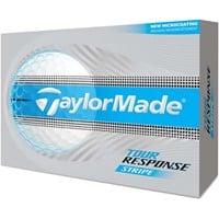 TaylorMade 2026 Tour Response Stripe Golf Ball, White/Blue