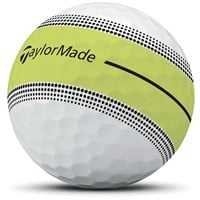 TaylorMade 2026 Tour Response Stripe Golf Ball, White/Yellow