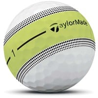 TaylorMade 2026 Tour Response Stripe Golf Ball, White/Yellow