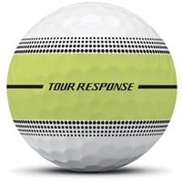 TaylorMade 2026 Tour Response Stripe Golf Ball, White/Yellow