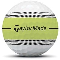 TaylorMade 2026 Tour Response Stripe Golf Ball, White/Yellow