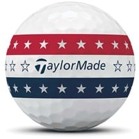 TaylorMade 2026 Tour Response USA Stripe Golf Ball, White/Red/Blue