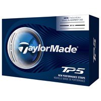 TaylorMade 2026 TP5 Performance Stripe 6-Ball Pack Golf Balls, White
