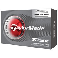 TaylorMade 2026 TP5x Performance Stripe 6-Ball Pack Golf Balls, White