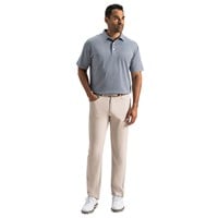 FootJoy Men's Heather Stripe Pique Golf Polo, Navy