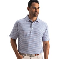 FootJoy Men's Heather Stripe Pique Golf Polo, Blue