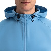 FootJoy Men's Zephyr Wind Golf Hoodie, Blue/Grey