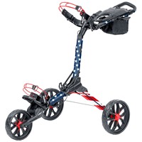 Bag Boy 2026 Limited Edition Nitron Golf Push Cart, Red/White/Blue