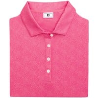FootJoy Women's Speckle Print Golf Shirt, Pink