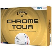 Callaway 2026 Chrome Tour Triple Track Personalized/Logo White Golf Ball, White