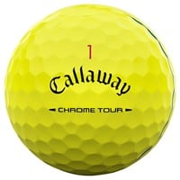 Callaway 2026 Chrome Tour Triple Track Personalized/Logo Yellow Golf Ball, Yellow