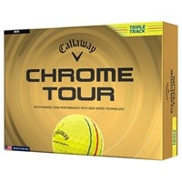 Callaway 2026 Chrome Tour Triple Track Personalized/Logo Yellow Golf Ball, Yellow