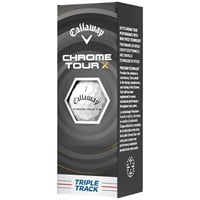 Callaway 2026 Chrome Tour X Triple Track Personalized/Logo White Golf Ball, White
