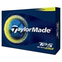 TaylorMade 2026 TP5 Personalized/Logo Yellow Golf Ball, Yellow