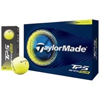 TaylorMade 2026 TP5 Personalized/Logo Yellow Golf Ball, Yellow